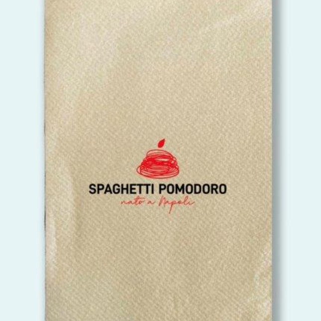 Tovagliolo `Spaghetti e Pomodoro`  (40x40)