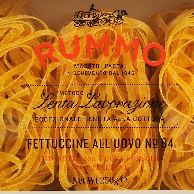 Fettuccine all'uovo n. 94 - 250 gr - 12 pz  Rummo