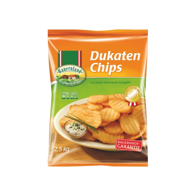 Bauernland Dukaten Chips tiefgekühlt 2,5 kg