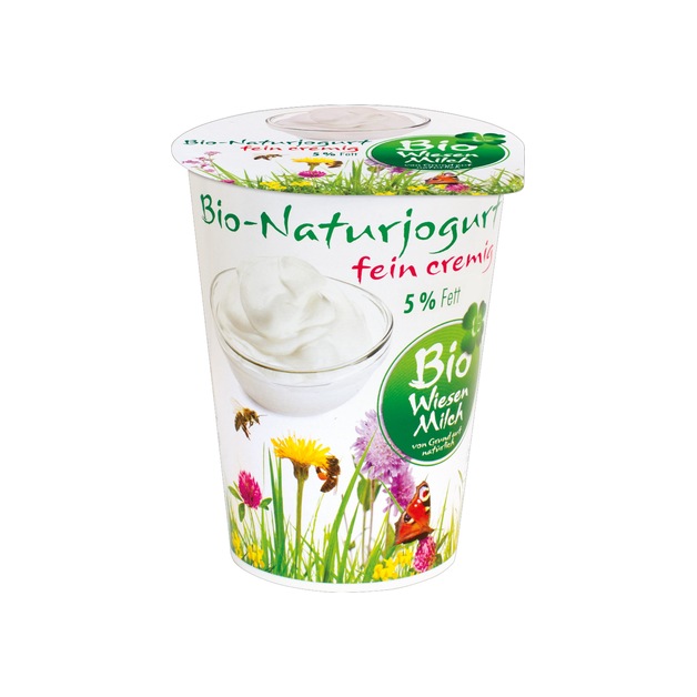 Bio Wiesenmilch Naturjoghurt 5 % Fett 400 g