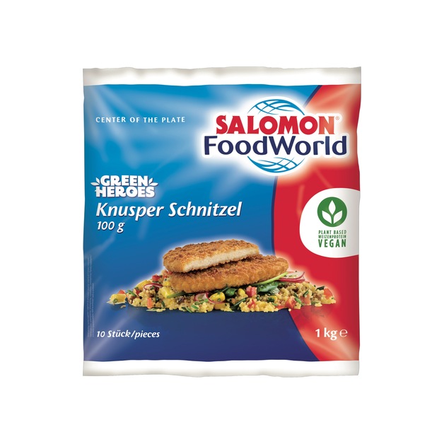 Salomon Green Heroes Knusper Schnitzel tiefgekühlt 10 x 100 g