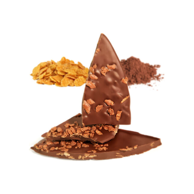 Dunkle Schweizer Schokolade mit Getreide an Grand Cru