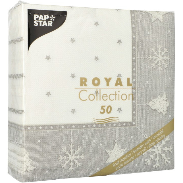 Papstar Royal Collection Serviette 40x40 50Stück 1/4 Falz