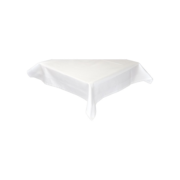 Tischtuch 130 x 210 cm, 100% Baumwolle, weiß, waschbar bis 95°C