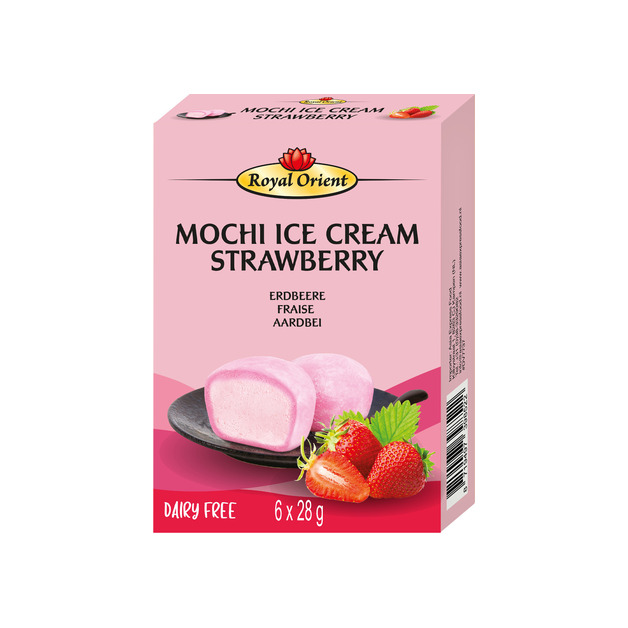 Royal Orient Mochi Ice Cream Strawberry tiefgekühlt 12 x 6 x 28 g