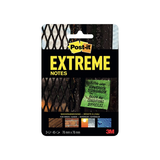 Post-it extreme Notes 76 x 76 mm 3 x 45 Blatt