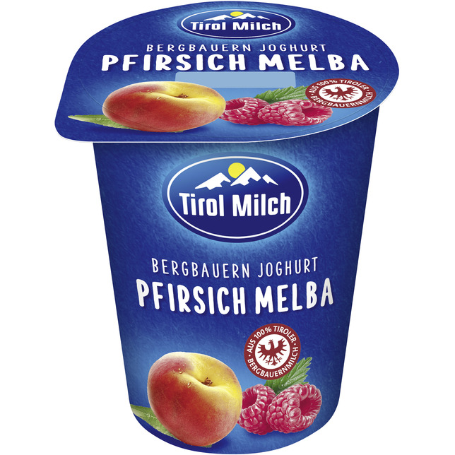 Tirol Milch Fruchtjoghurt 180g Pfirsich-Melba 3,2% Fett
