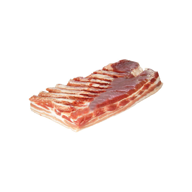 Schwein Bauch ohne Knochen, ohne Brustspitz, extrem zugeputzt ca. 4 kg