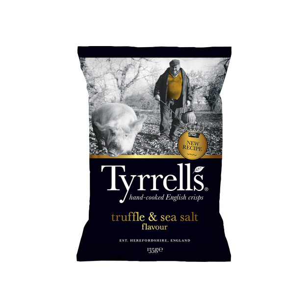 Tyrrells Chips Black truffle sea salt 135 g