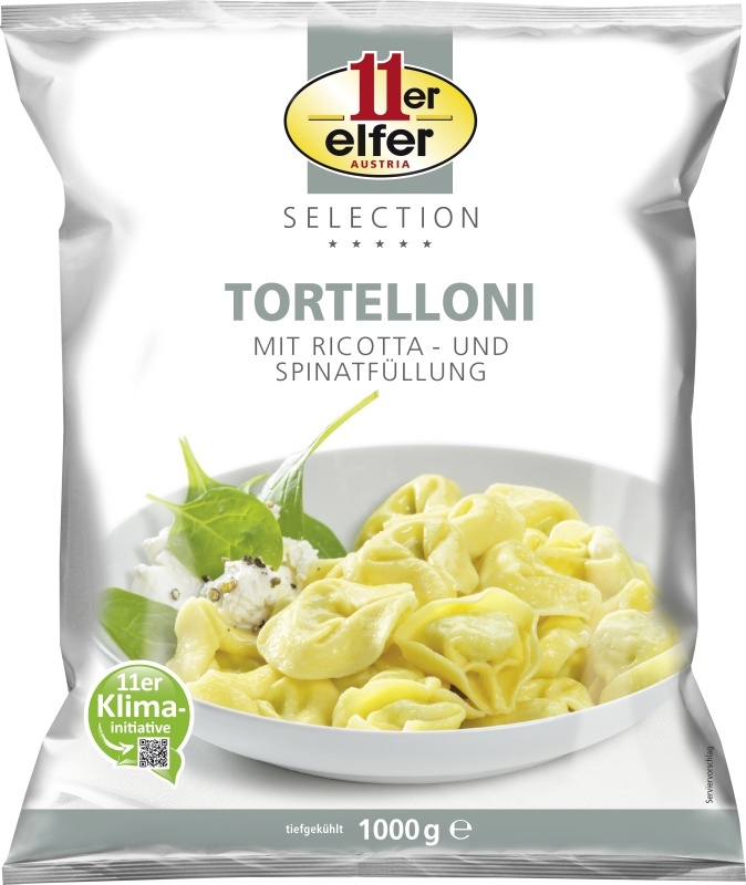 Tortelloni BESTELLPORTAL - fertig - 11er fix gewürzt,gegart WEDL Ricotta-Spinat 1kg