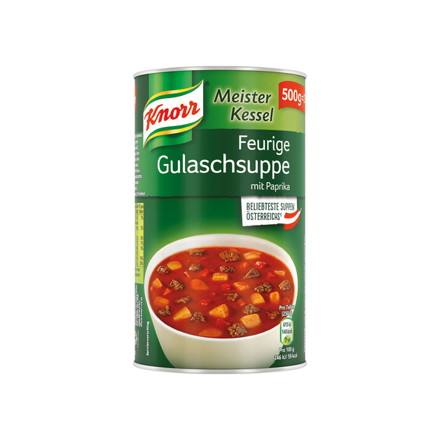 Knorr Meisterkessel feurige Gulaschsuppe mit Paprika 500 g