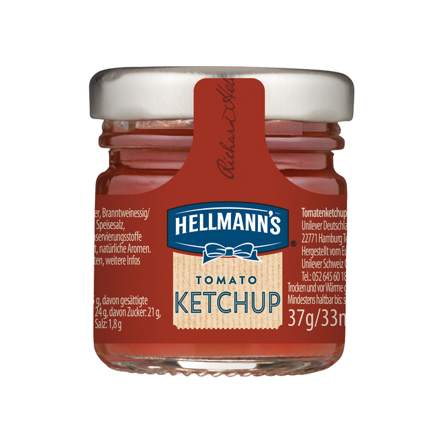 Ketchup Portionen Glas Hellmann's 80x37g