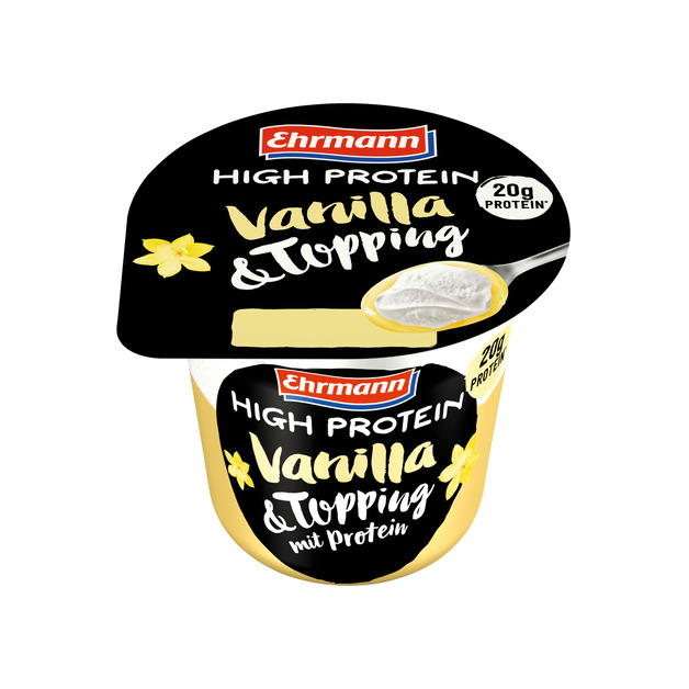 Ehrmann High Protein Pudding & Topping Vanilla 200 g