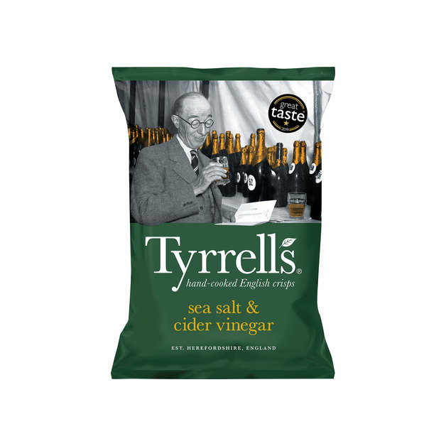 Tyrrells Chips Sea Salt & Cider Vinegar 150 g
