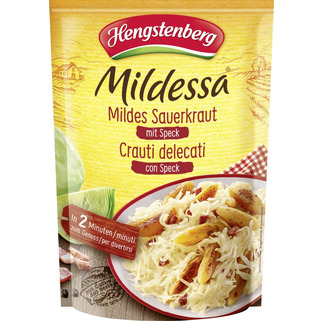 Hengstenberg Mildessa mildes Sauerkraut Speck 400g ATG 350g