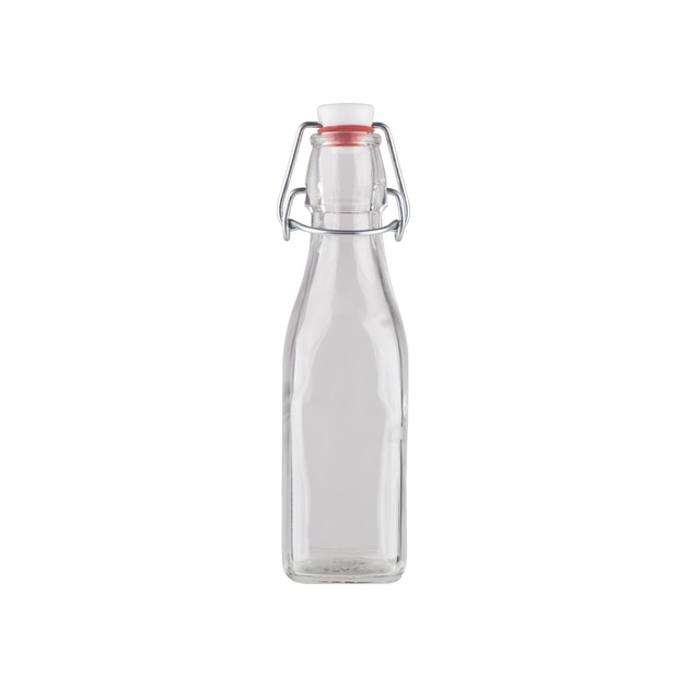 Einkochflasche Inhalt = 250 ml, 4 kant, mit Bügelverschluss