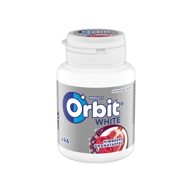 Orbit White Bottle 46 Dragees Himbeer Granatapfel