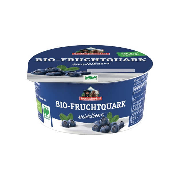 Berchtesgadener Land Bio Fruchtquark Heidelbeere 20% Fett 150 g