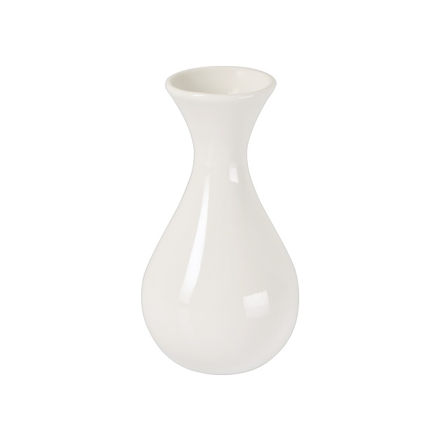 Vase H = 130 mm, Porzellan, weiß