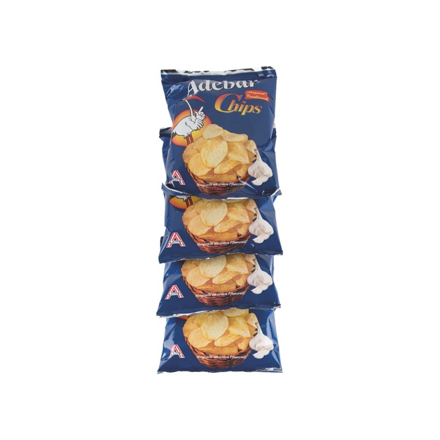 Adebar Chips Streifen Knoblauch 10 x 40 g