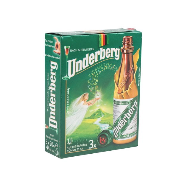 Underberg 3er Packung aus Deutschland 3x 0,02 l