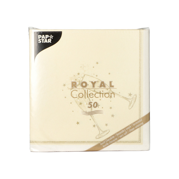 Pap Star Serv. Royal 40/50 Festivity Farbe Gold/Champagn
