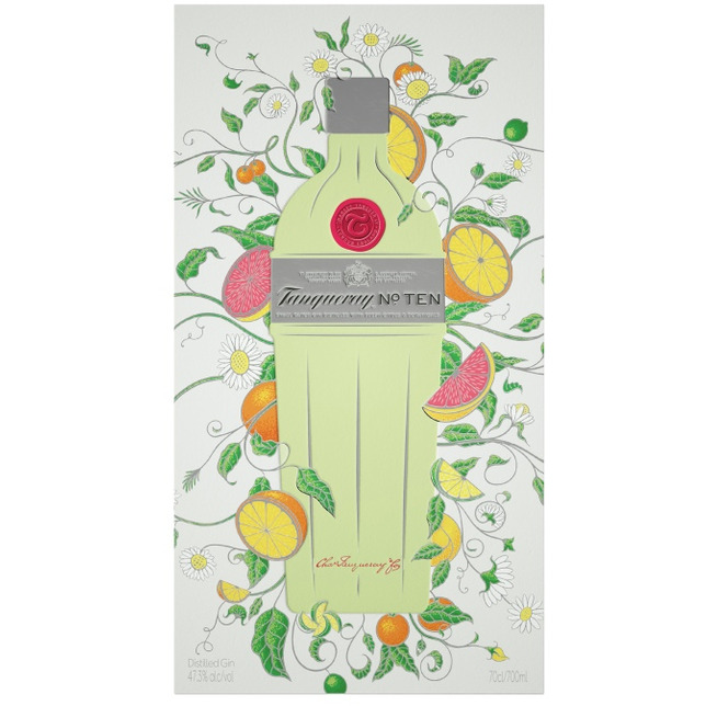 Tanqueray Ten Gin 0,7l 47,3% + Copa Glas Geschenkspackung