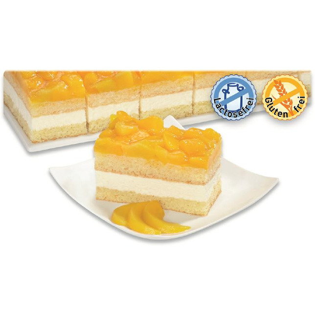 Erlenbacher Pfirsich Käse Sahne Schnitte 2000g vorgeschnitte