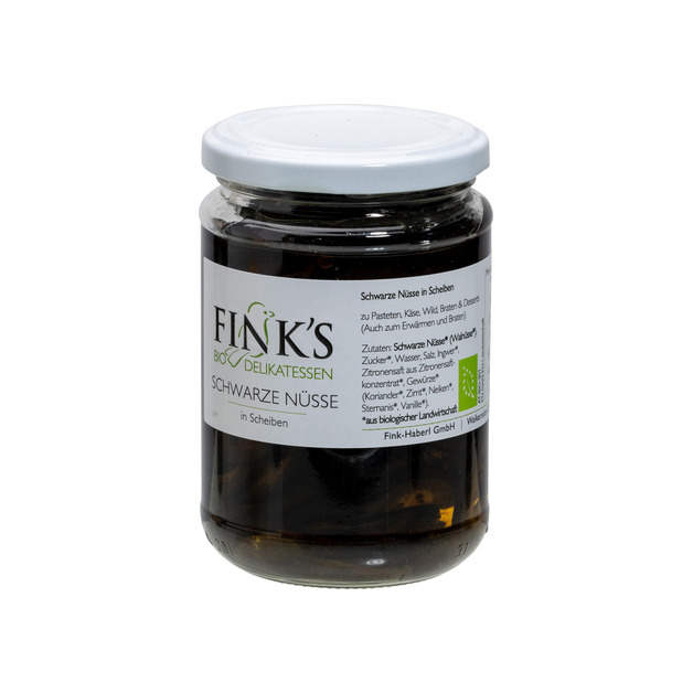 Fink's Bio schwarze Nüsse in scheiben 400 ml