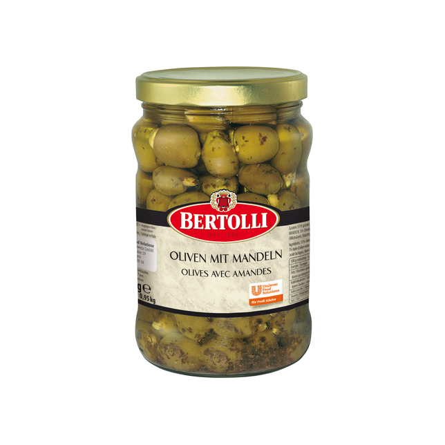 Antipasti Oliven mit Mandeln Bertolli 2x1,5kg