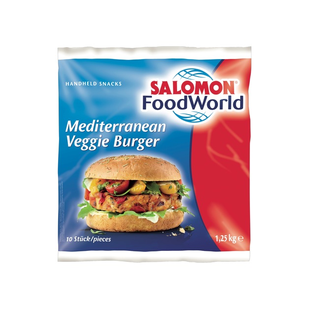 Salomon Mediterranean Veggie Burger tiefgekühlt 10 x 125 g