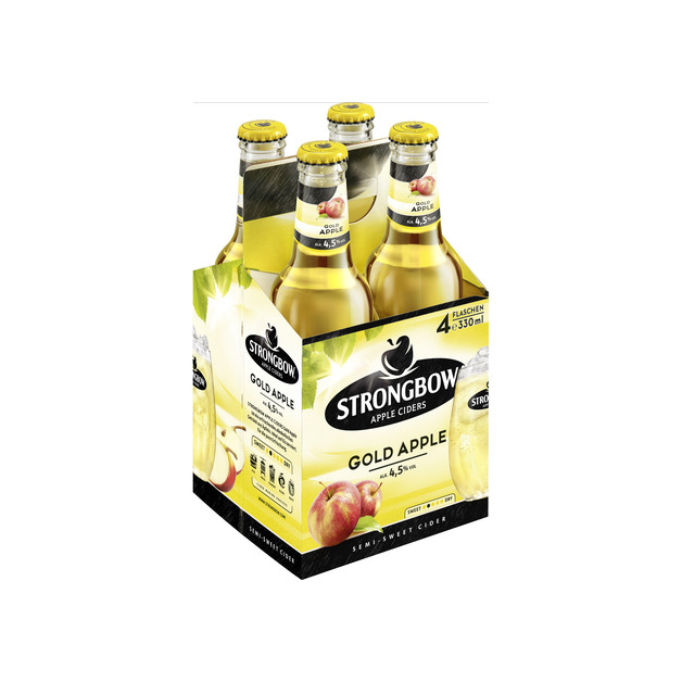 Strongbow Cider Gold Apple 4 x 0,33 l