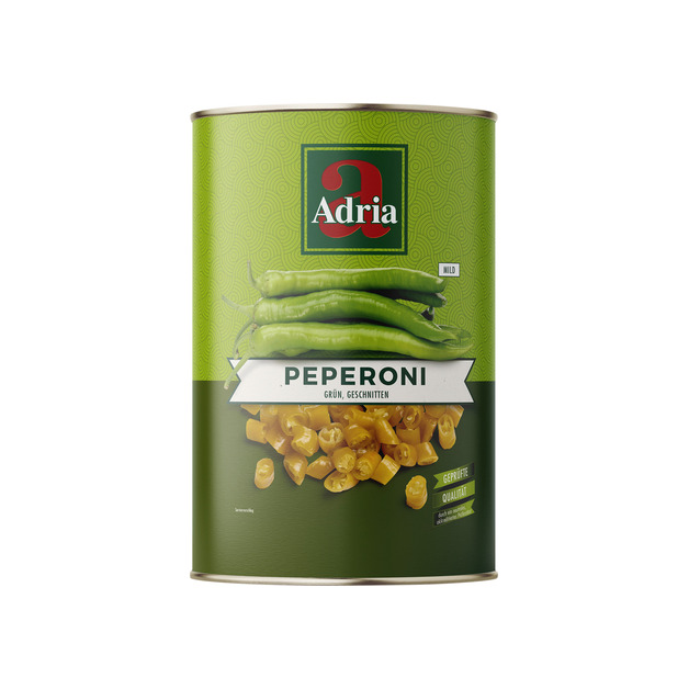 Adria Peperoni grün, mild geschnitten 5/1