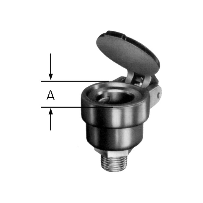 Lot De 4 Paires De Protections Coupleurs Hydrauliques ISO7241-A - PVC/Caoutchouc, 1/2"