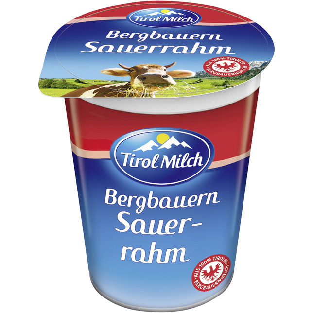 Tirol Milch Bergbauern Sauerrahm 15% Fett 250g