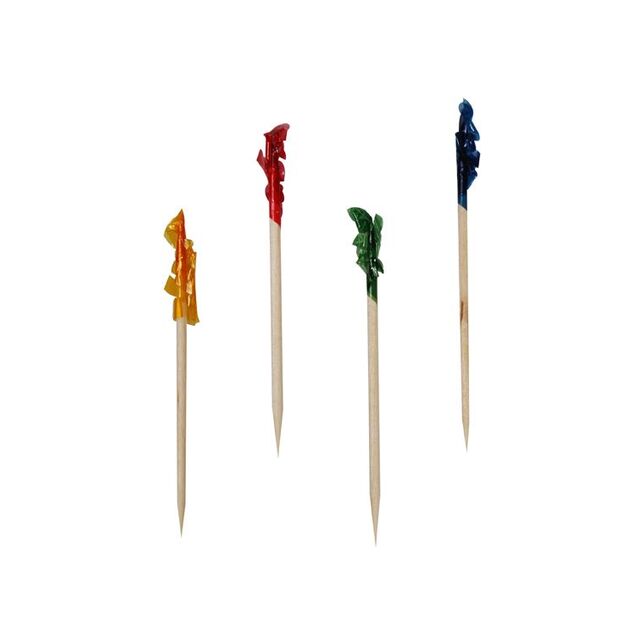 Dekopicker "Frills" farbig 6,8cm Papstar 1000Stk