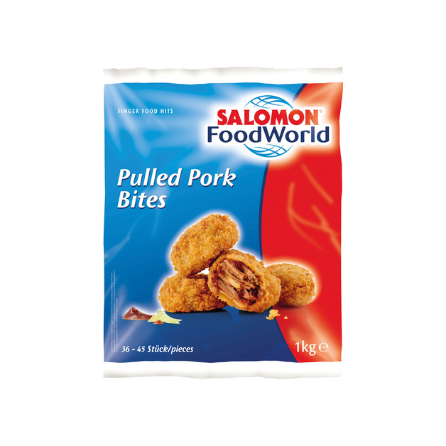 Salomon Pulled Pork Bites ca. 25g gegart, tiefgekühlt 1 kg