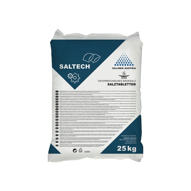 Saltech Salztabletten Universal österreichisches Siedesalz zur Regenerierung, 25 kg