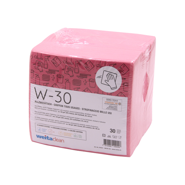 Allzwecktuch rosa für WC 38x40cm 3x10Stk