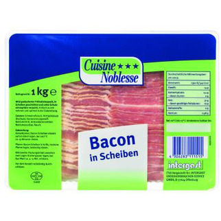 Cuisine Noblesse Bacon mild geräuchert in Scheiben 1kg