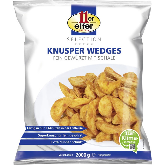 11er Knusper Wedges 2kg fein gewürzt mit Schale