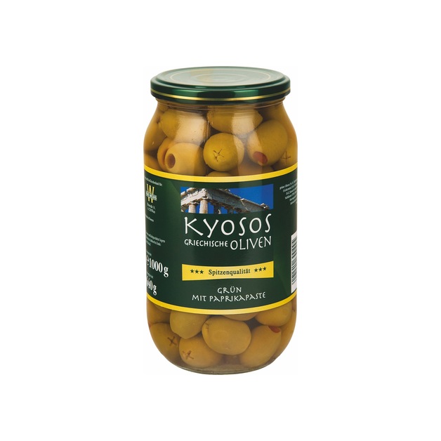 Kyosos Oliven grün mit Paprika 111/120 1 kg