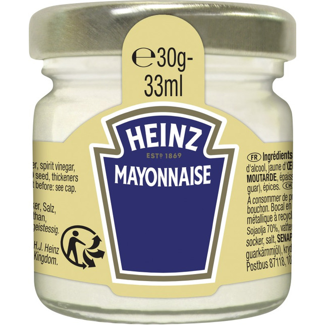 Heinz Mayonnaise 80x30g       Roomservice