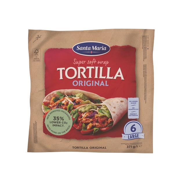 Santa Maria Wrap Tortilla Original 371 g