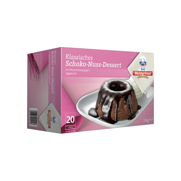 Meisterfrost Schoko-Nuss-Dessert tiefgekühlt 20 x 100 g