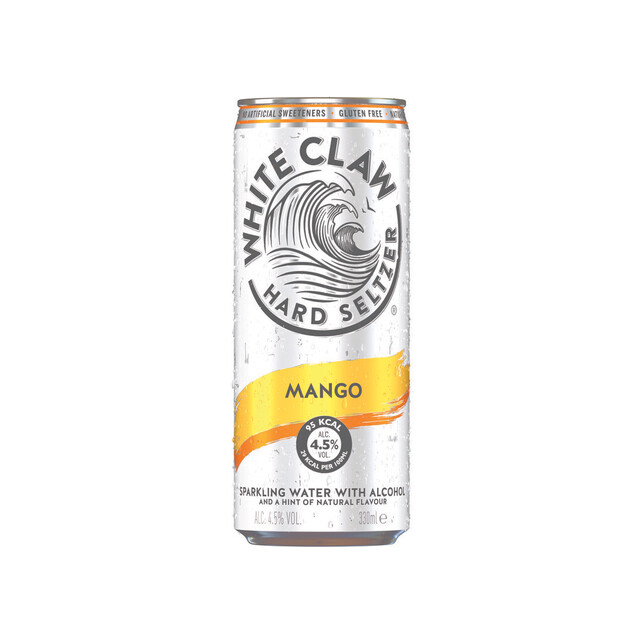 Hard Seltzer Mango 4.5ø White Claw 12x33cl