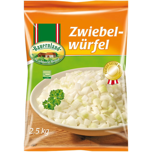 Bauernland Zwiebel gewürfelt 10x10mm 2,5kg