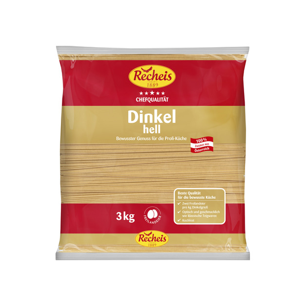 Recheis Dinkel hell Spaghetti 3 kg