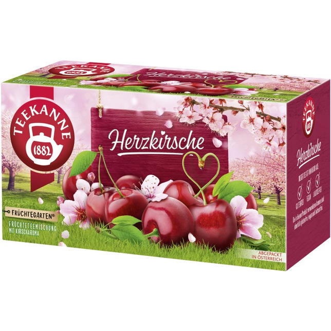 Teekanne Früchtegarten Herzkirsche 20er