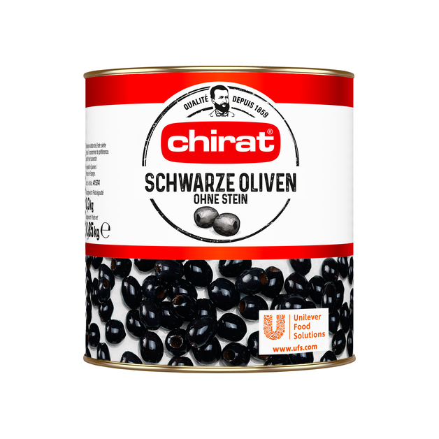 Oliven schwarz ohne Stein Chirat 850/300g